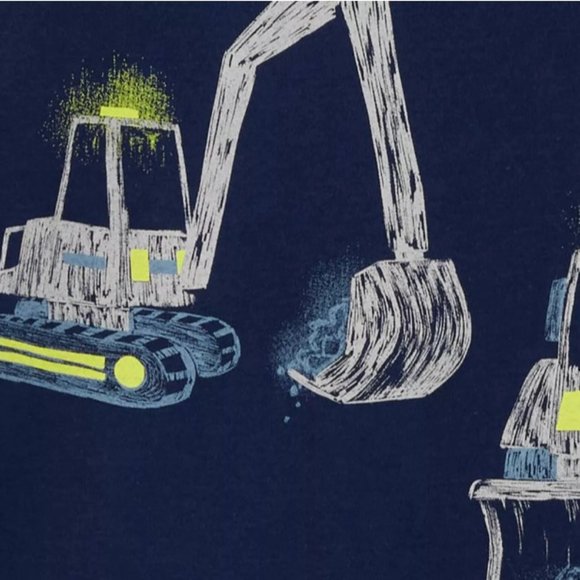 Carter's Boy Size 12 Months 4 Piece Mix & Match Construction Theme Pajama Set - Picture 4 of 6